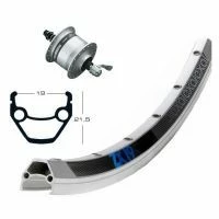 Roue Avant 26 Pouces Avec Moyeu Dynamo Shimano DH-3N30 Et Jante Exal ZX 19